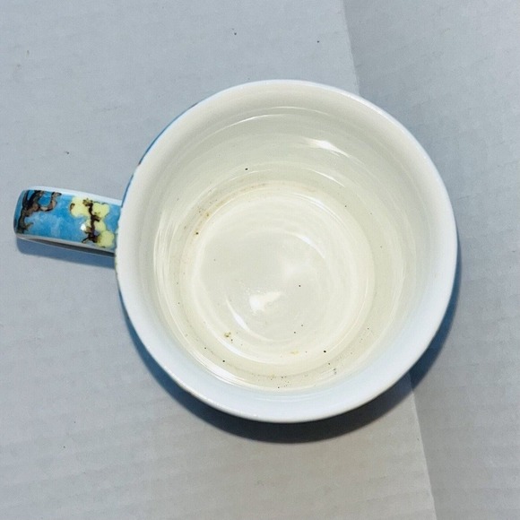 Blue Cup Blossoming Trees By Van Gogh Stechcol Cup Mug New 10 oz 4 " High - Picture 3 of 4